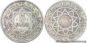 R7860 Morocco 5 Francs Mohammed V AH 1370 1951 A Paris -> Make offer