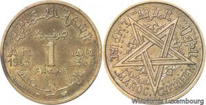 R7871 Morocco 1 Franc Mohammed V AH 1364 1945 A Paris -> Make offer
