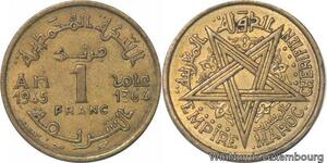 R7892 Morocco 1 Franc Mohammed V AH 1364 1945 A Paris -> Make offer
