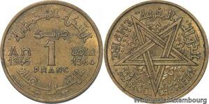 R7893 Morocco 1 Franc Mohammed V AH 1364 1945 A Paris -> Make offer