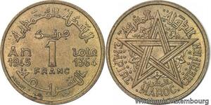 R7900 Morocco 1 Franc Mohammed V AH 1364 1945 A Paris -> Make offer