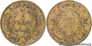 R8301 Tunisia Bon pour 1 Franc AH 1340 1921 A Paris -> Make offer