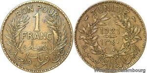R8304 Tunisia Bon pour 1 Franc AH 1340 1921 A Paris -> Make offer