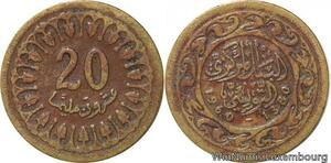 R8360 Tunisia 20 Millim AH 1380 1960 -> Make offer