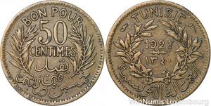 R8397 Tunisia Bon pour 50 Centimes AH 1340 1921 A Paris -> Make offer