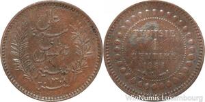 R8410 Tuninia French Protectorat 1 Centime Ali Bey AH 1308 1891 A Paris -> Offer