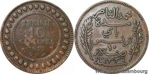 R8532 Tunisia 10 Centimes Muhammad al-Nasir Bey AH 1336 1917 A Paris -> M offer