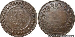 R8673 Tunisia 10 Centimes Muhammad al-Nasir Bey AH 1321 1903 A Paris -> M offer