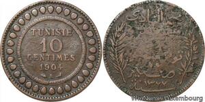 R8678 Tunisia 10 Centimes Muhammad al-Nasir Bey AH 1322 1904 A Paris -> M offer