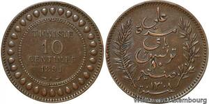 R8686 Tunisia 10 Centimes Muhammad al-Nasir Bey AH 1308 1891 A Paris -> M offer