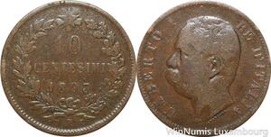 R8689 Italy 10 Centesimi Umberto I 1893 R Roma -> Make offer