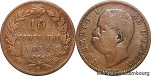 R8692 Italy 10 Centesimi Umberto I 1894 B/I -> Make offer