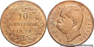 R8702 Italy 10 Centesimi Umberto I 1893 B/I -> Make offer