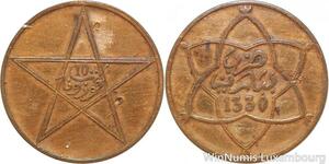 R8739 Morocco 10 Mazunas Yusuf AH 1330 1912 Paris -> Make offer