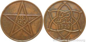 R8744 Morocco 10 Mazunas Yusuf AH 1340 1922 Poissy -> Make offer