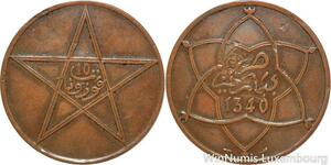 R8745 Morocco 10 Mazunas Yusuf AH 1340 1922 Poissy -> Make offer