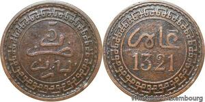 R8767 Morocco 5 Mazunas Abd al-Aziz AH 1321 1903 Paris -> Make offer