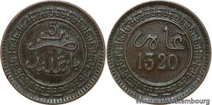 R8773 Morocco 5 Mazunas Abd al-Aziz AH 1320 1903 Birmingham -> Make offer