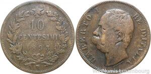 R8801 Italy 10 Centesimi Umberto I 1893 R Roma -> Make offer