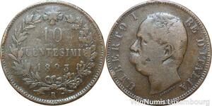 R8806 Italy 10 Centesimi Umberto I 1893 R Roma -> Make offer