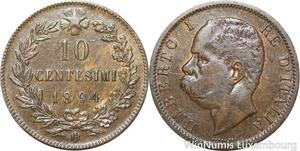 R8814 Italy 10 Centesimi Umberto I 1894 B/I -> Make offer