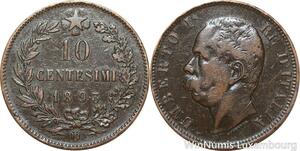 R8817 Italy 10 Centesimi Umberto I 1893 B/I -> Make offer