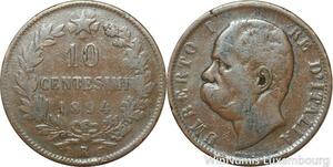 R8826 Italy 10 Centesimi Umberto I 1894 R Roma -> Make offer