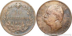 R8827 Italy 10 Centesimi Umberto I 1893 R Roma -> Make offer