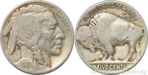 R8900 United States USA 5 Cents Buffalo 1926 -> Make offer