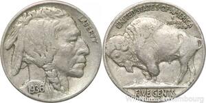R8909 United States USA 5 Cents Buffalo 1936 -> Make offer