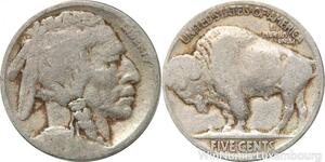 R8910 United States USA 5 Cents Buffalo 1913 1938 -> Make offer
