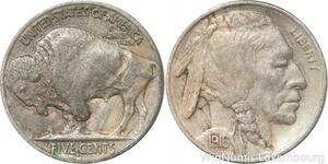 R8911 United States USA 5 Cents Buffalo 1916 S San Francisco -> Make offer