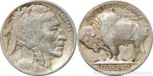 R8912 United States USA 5 Cents Buffalo 1914 -> Make offer