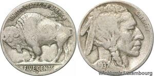 R8933 United States USA 5 Cents Buffalo 1937 D Denver -> Make offer