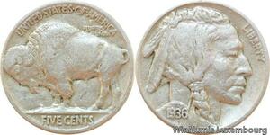 R8997 United States USA 5 Cents Buffalo 1936 -> Make offer