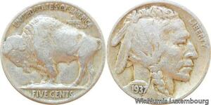 R9004 United States USA 5 Cents Buffalo 1937 -> Make offer