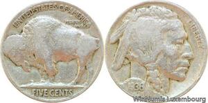 R9008 United States USA 5 Cents Buffalo 1936 -> Make offer