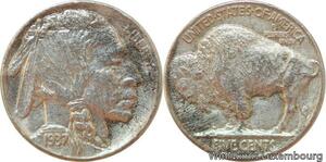 R9011 United States USA 5 Cents Buffalo 1937 Philadelphia AU -&gt; Make offer