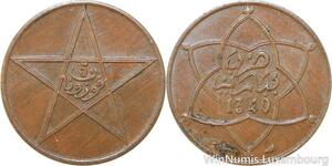 R9046 Morocco 5 Mazunas Yusuf AH 1340 1922 Poissy AU -> Make offer