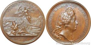 R9131 Rare Médaille Louis XIV Seconde Prise Besançon Bourgogne 1674 Mauger UNC