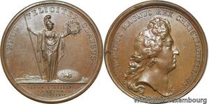 R9140 Rare Médaille Belgique Hainault Louis XIV Prise St Ghislain 1677 Mauger AU