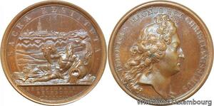 R9156 Rare Médaille Louis XIV Elsass Capitulation Strasbourg 1681 UNC >M Offer