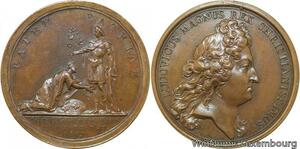 R9159 Rare Mdal Netherlands Louis XIV Paix de Ryswick 1697 UNC -> Make offer