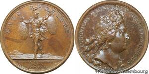 R9164 Rare Medal Netherlands Louis XIV Prise Furnes Dixmude 1693 UNC >Make offer