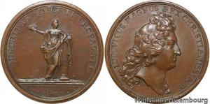 R9168 Rare Médaille Belgique Louis XIV Prise de Charleroi 1693 AU -> Make offer