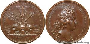 R9169 Rare Médaille Louis XIV Prise de Condé Nord 1676 Mauger UNC -> Make offer