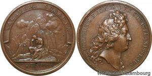 R9172 Rare Médaille Louis XIV Conquete de la Savoie 1690 AU -> Make offer