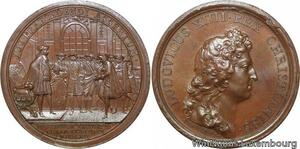 R9173 Rare Médaille Louis XIV Excuses Ambassadeur Roi Espagne 1662 UNC >M Offer