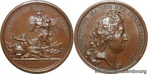 R9174 Rare Medal Italy Louis XIV Battle Marsaglia Ligue Augsbourg War 1693 UNC