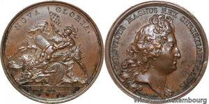 R9176 Rare Medal Spain Louis XIV Prise Ledira Catalogna 1707 UNC -> Make offer